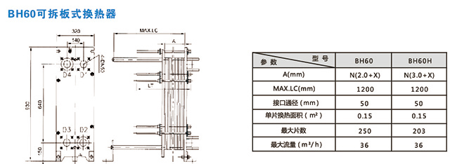 可拆板式換熱器尺寸 可拆板式換熱器尺寸